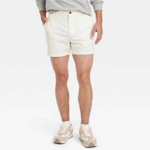 NWT Men's Every Wear 5" Slim Fit Flat Front Chino Shorts Goodfellow & Co Size 38